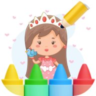 公主着色画画(Princess Coloring Game)